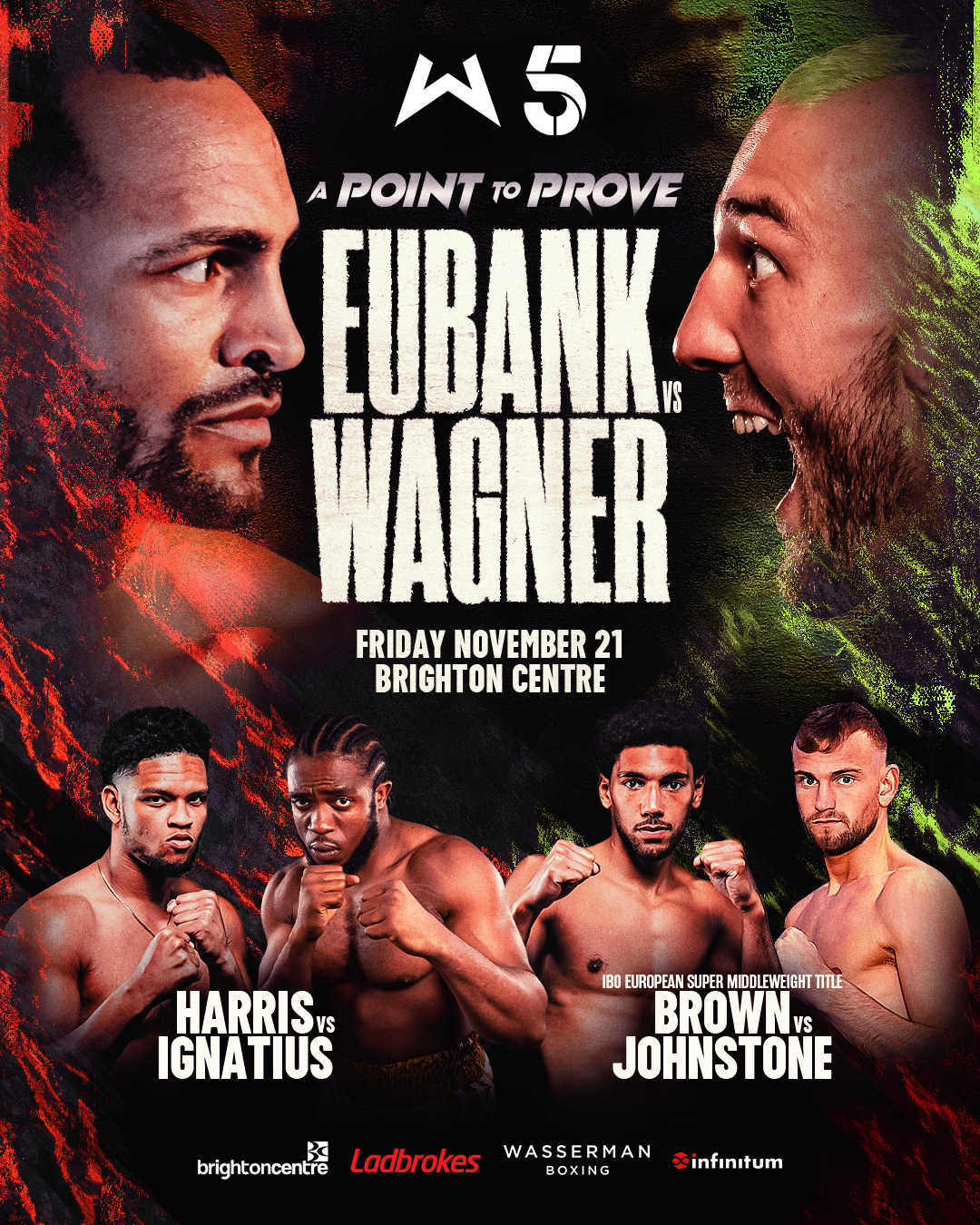 HARLEM EUBANK TAKES ON ‘WILD MAN’ JOSH WAGNER IN BRIGHTON, LIVE ON 5